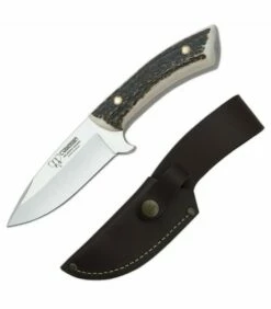 Cudeman Skinner knife deer antler, leaf 10.5 cms.