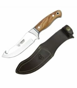 Cudeman Skinner knife handle olive leaf 13 cms.