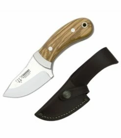 Cudeman Skinner knife handle olive leaf 7.5 cms.