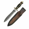 Albainox Sports knife in Damascus steel with sheath