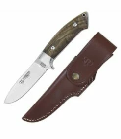 Cudeman Walnut hunting knife, blade 10 cms.